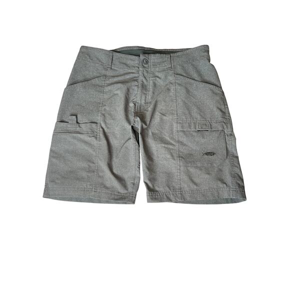 American Fishing Tackle Co size 32 shorts gray snap pockets outdoors - Picture 1 of 8